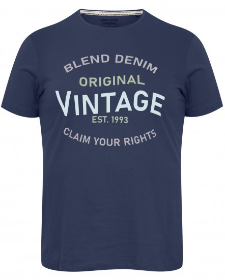 Blend 5018 T-Shirt Navy - Koszulki - T-shirty meskie Duże Rozmiary - 2XL-14XL