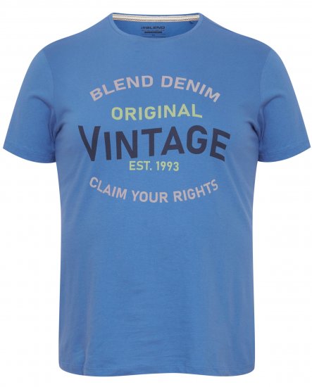 Blend 5018 T-Shirt Blue - Koszulki - T-shirty meskie Duże Rozmiary - 2XL-14XL