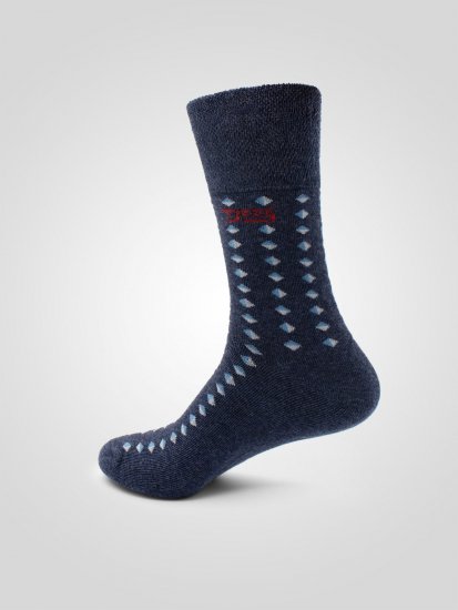 D555 Harold 3 Extra Wide Comfort Fit Socks 3-pack Navy/Denim - Bielizna & stroje kąpielowe - Bielizna & Stroje kąpielowe 2XL-8XL