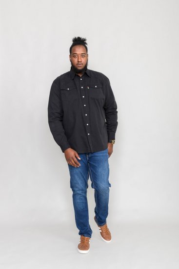 Duke Western Denim Shirt Black - Koszule - Koszule 2XL-10XL