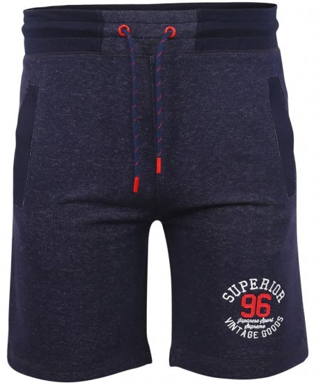 D555 HARLOW Jersey Shorts Denim Marl - Dresy & spodenki dresowe - Dresy & Spodnie Dresowe 2XL-12XL