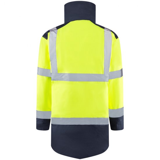 Leo Tawstock Warm Quilted Anorak Hi-Vis Yellow/Navy - Odzież robocza - Odzież robocza 3XL-6XL