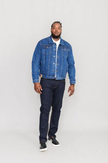 Duke Trucker Denim Jacket Blue - Kurtki Męskie Duże Rozmiary - Kurtki Duże rozmiary 2XL-8XL