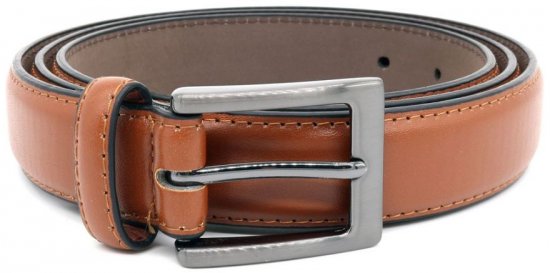 D555 Anthony Leather Belt Brown, 2,7cm - Paski - Paski Duże Rozmiary - W40-W70/2XL-8XL