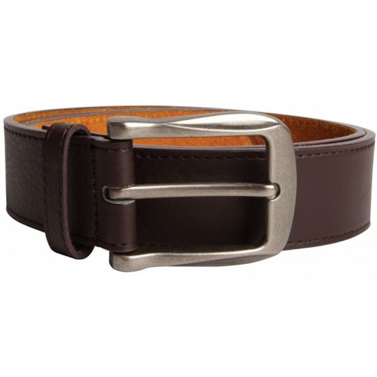 D555 Harrison Leather Belt Brown, 4cm - Paski - Paski Duże Rozmiary - W40-W70/2XL-8XL