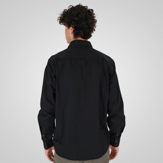 Double Outfitters GS-5126 Koszula na zatrzaski Czarny - Koszule - Koszule 2XL-10XL