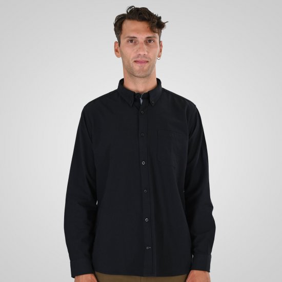 Double Outfitters GS-5225 Koszula oxford Czarny - Koszule - Koszule 2XL-10XL
