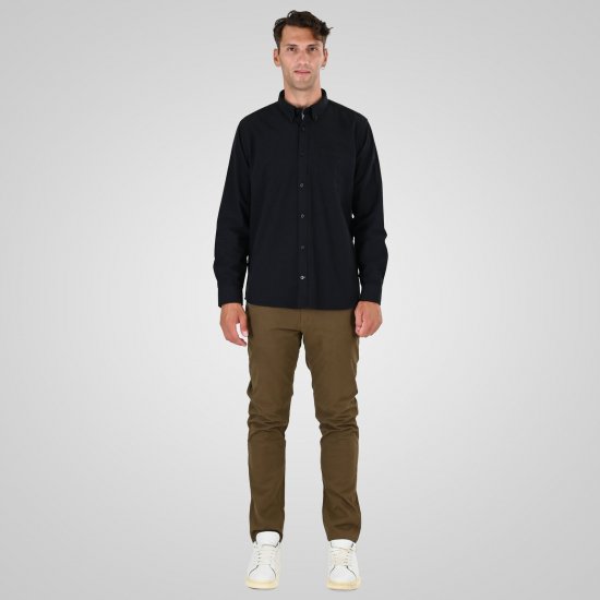 Double Outfitters GS-5225 Koszula oxford Czarny - Koszule - Koszule 2XL-10XL