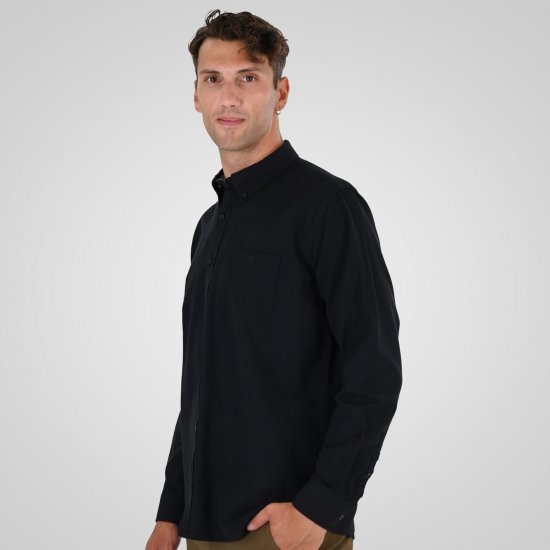 Double Outfitters GS-5225 Koszula oxford Czarny - Koszule - Koszule 2XL-10XL
