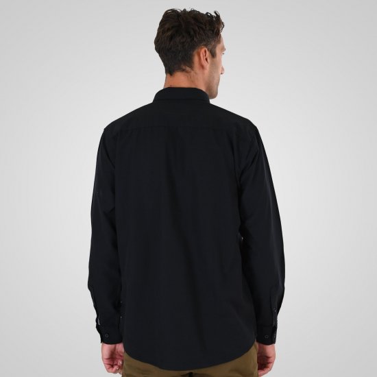 Double Outfitters GS-5225 Koszula oxford Czarny - Koszule - Koszule 2XL-10XL