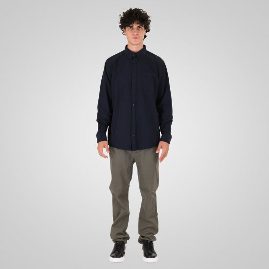 Double Outfitters GS-5225 Koszula oxford Granatowy - Koszule - Koszule 2XL-10XL