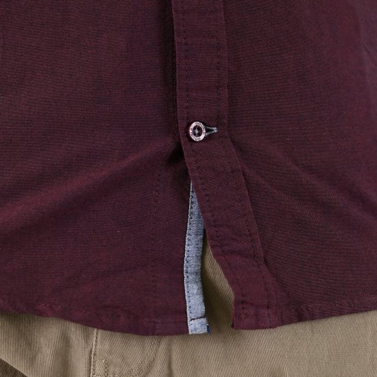 Double Outfitters GS-5225 Koszula oxford Bordowy - Koszule - Koszule 2XL-10XL
