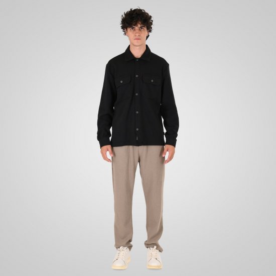 Double Outfitters GS-5237 Koszula wierzchnia Czarny - Koszule - Koszule 2XL-10XL