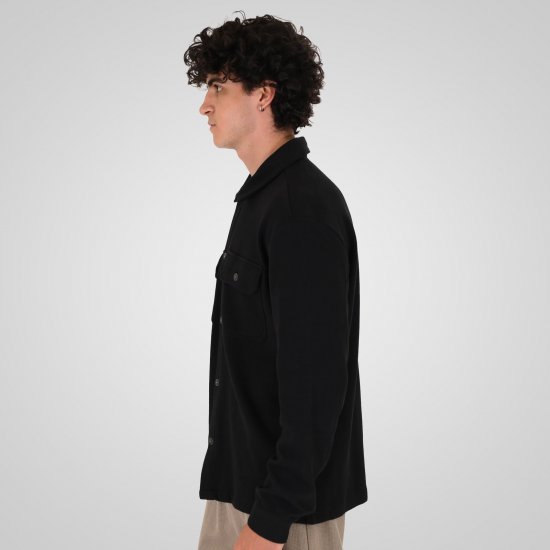 Double Outfitters GS-5237 Koszula wierzchnia Czarny - Koszule - Koszule 2XL-10XL
