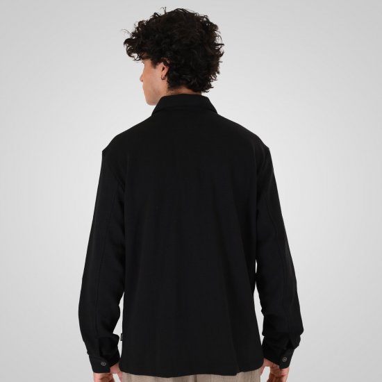 Double Outfitters GS-5237 Koszula wierzchnia Czarny - Koszule - Koszule 2XL-10XL