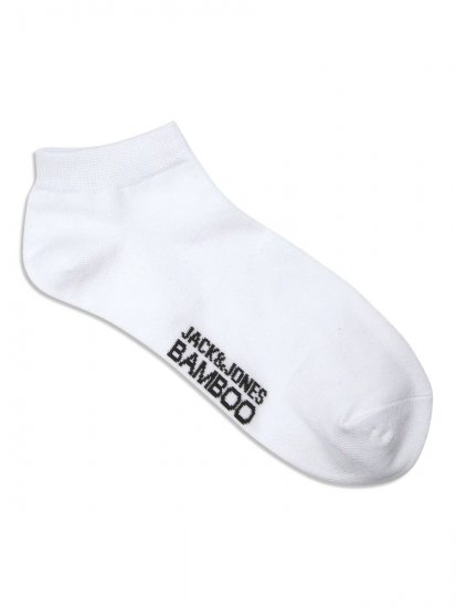 Jack & Jones Basic Skarpety stopki bambusowe Biały 5-pack - Bielizna & stroje kąpielowe - Bielizna & Stroje kąpielowe 2XL-8XL