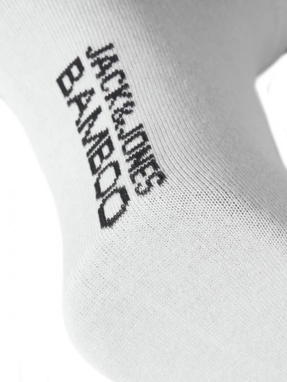 Jack & Jones Basic Skarpety stopki bambusowe Biały 5-pack - Bielizna & stroje kąpielowe - Bielizna & Stroje kąpielowe 2XL-8XL