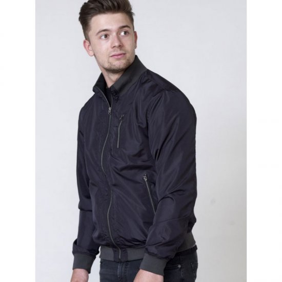 D555 Terron Bomber Jacket Black - Kurtki Męskie Duże Rozmiary - Kurtki Duże rozmiary 2XL-8XL