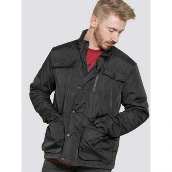 D555 Brentford Jacket Black - Kurtki Męskie Duże Rozmiary - Kurtki Duże rozmiary 2XL-8XL