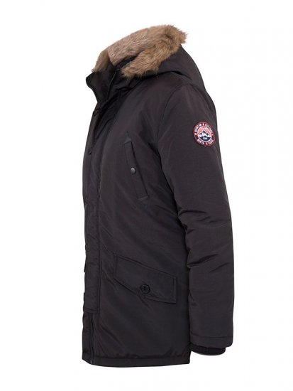 D555 Dundee Parka Jacket With Fur trimming and Teddy Fur Lined hood - Kurtki Męskie Duże Rozmiary - Kurtki Duże rozmiary 2XL-8XL