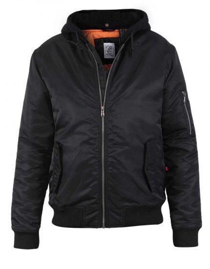 D555 Poppleford Bomber Jacket With Detachable Fleece Hood - Kurtki Męskie Duże Rozmiary - Kurtki Duże rozmiary 2XL-8XL