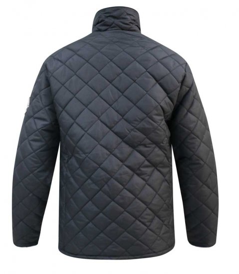 D555 Northcole Quilted Jacket Black - Kurtki Męskie Duże Rozmiary - Kurtki Duże rozmiary 2XL-8XL