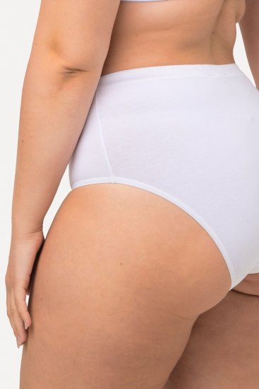 Ulla Popken 309783 Majtki 3 szt. Biały - Majtki - 