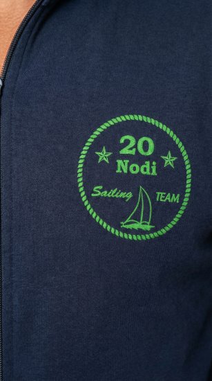 20 Nodi Ostro Stretch Fleece Cotton Tracksuit Navy - Dresy - Dresy męskie duże rozmiary