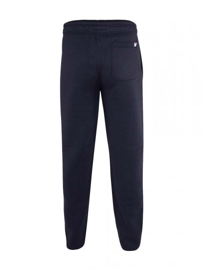 D555 Mayson Embroidered And Applique Open Hem Jogger With Drawcord Navy - Dresy & spodenki dresowe - Dresy & Spodnie Dresowe 2XL-12XL