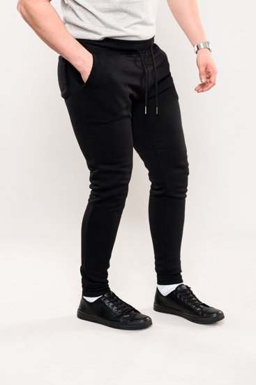 D555 Brandon Sweatpants with Tapered leg Black - Dresy & spodenki dresowe - Dresy & Spodnie Dresowe 2XL-12XL