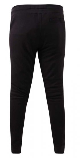 D555 Buckingham Cuffed Jogger With Side Pockets Black - Dresy & spodenki dresowe - Dresy & Spodnie Dresowe 2XL-12XL