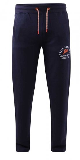 D555 Chilworth Open Hem Jogger Navy - Dresy & Spodenki dresowe - Dresy & Spodnie Dresowe 2XL-12XL