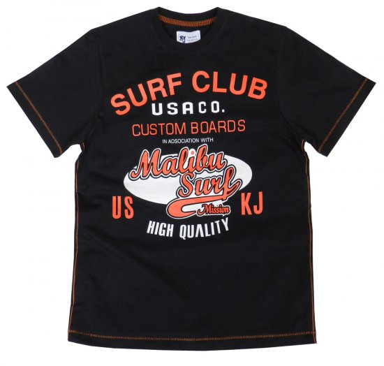 Kam Jeans Surf Club Tee Navy - Koszulki - T-shirty meskie Duże Rozmiary - 2XL-14XL