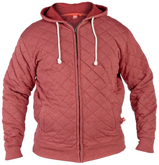 D555 Quinten Hood Red - Bluzy & bluzy z kapturem - Bluzy & Bluzy z kapturem 2XL-12XL
