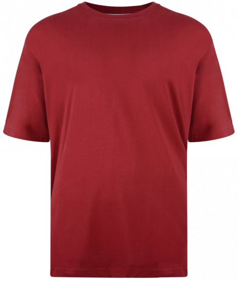 Kam Jeans T-shirt Red - Koszulki - T-shirty meskie Duże Rozmiary - 2XL-14XL