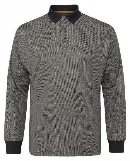 North Latitude Cool Effect Koszulka Polo Z Długim Rękawem Czarna - Koszulki polo - Koszulki Polo 2XL-8XL