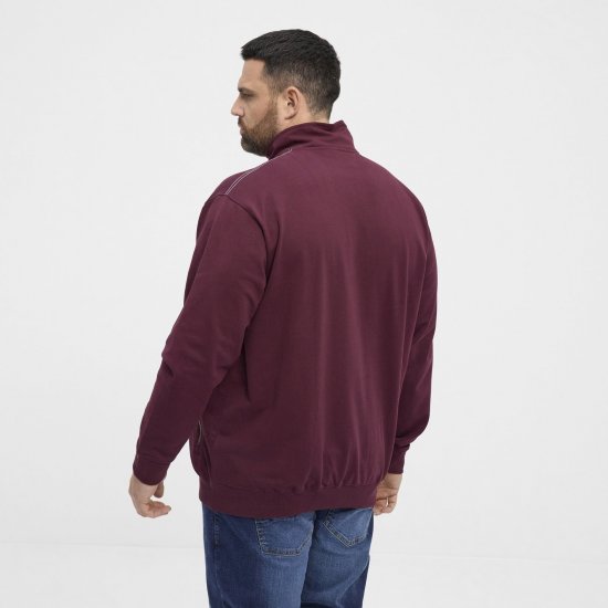 North Latitude Half Zip Bluza Bordowa - Bluzy & bluzy z kapturem - Bluzy & Bluzy z kapturem 2XL-12XL