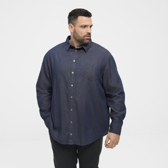 North Latitude 53139 denim koszula niebieska - Koszule - Koszule 2XL-10XL