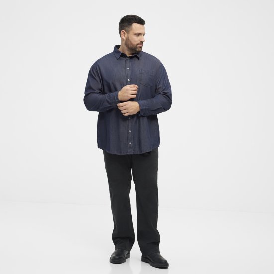 North Latitude 53139 denim koszula niebieska - Koszule - Koszule 2XL-10XL