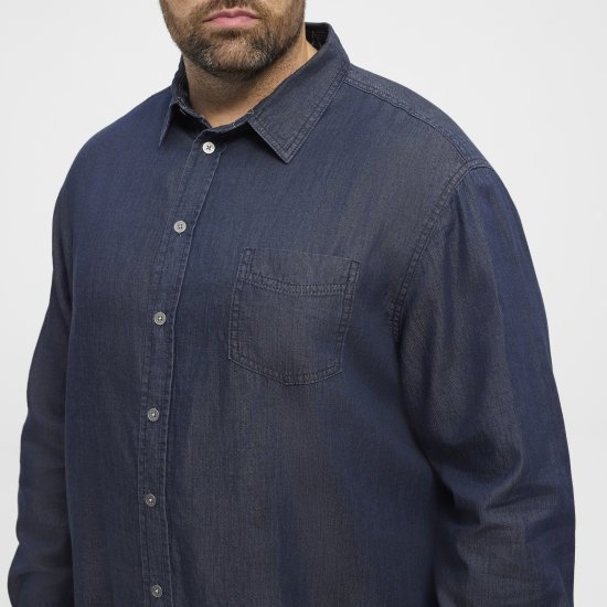North Latitude 53139 denim koszula niebieska - Koszule - Koszule 2XL-10XL