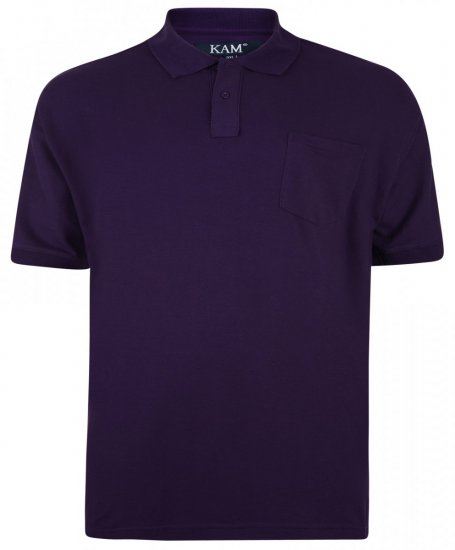 Kam Jeans Polo Purple - Koszulki polo - Koszulki Polo 2XL-8XL