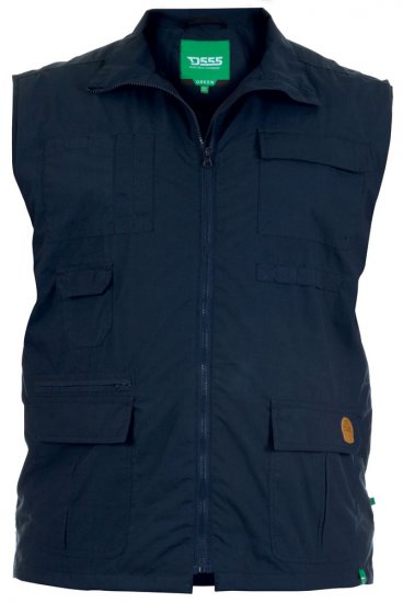 D555 Jake Vest Navy - Kurtki Męskie Duże Rozmiary - Kurtki Duże rozmiary 2XL-8XL