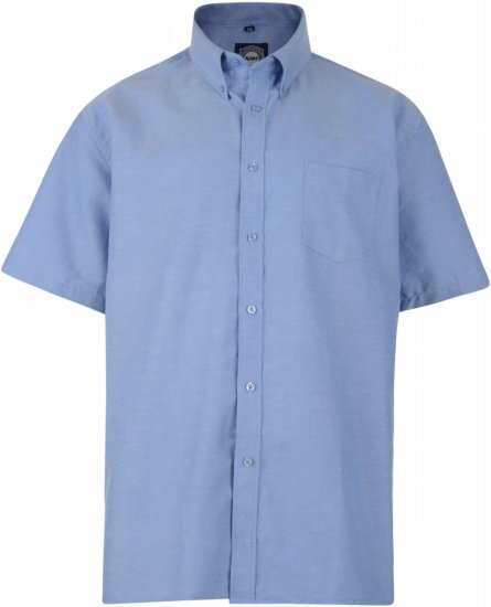 Kam Oxford shirt Short sleeve Blue - Koszule - Koszule 2XL-10XL