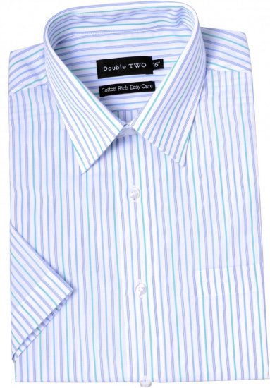 Double TWO Formal Shirt Mint - Koszule - Koszule 2XL-10XL