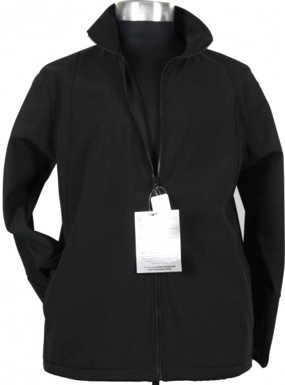 Marc & Mark Arosa Softshell-jacket Black - Kurtki Męskie Duże Rozmiary - Kurtki Duże rozmiary 2XL-8XL