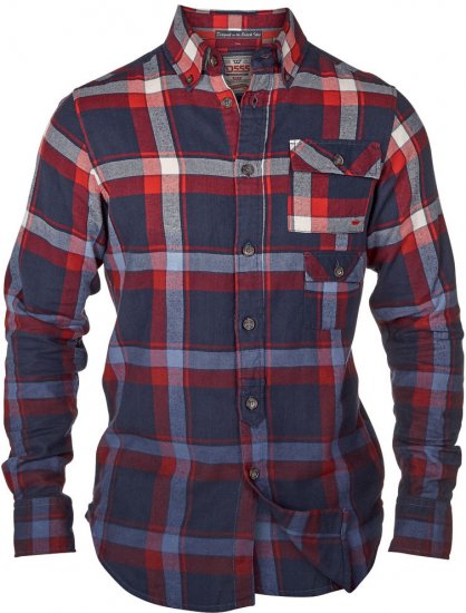 D555 Amity Red-Navy - Koszule - Koszule 2XL-10XL