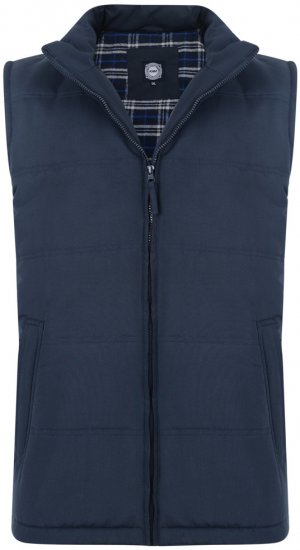 Kam Jeans Bodywarmer Navy - Kurtki Męskie Duże Rozmiary - Kurtki Duże rozmiary 2XL-8XL