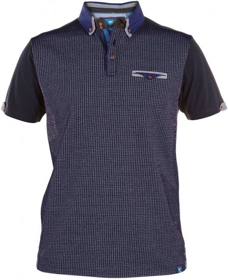 D555 Farley Polo Shirt Navy/Blue - Koszulki polo - Koszulki Polo 2XL-8XL