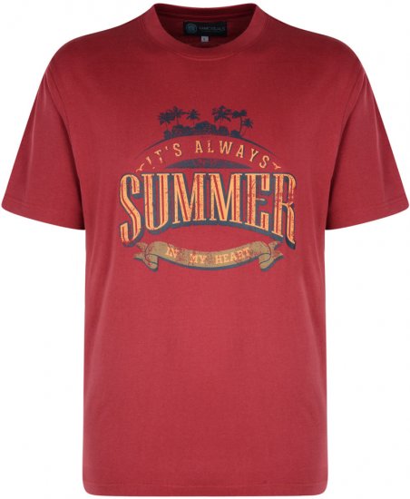 Kam Jeans Summer Beach 2-pack T-shirt - Koszulki - T-shirty meskie Duże Rozmiary - 2XL-14XL