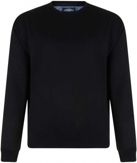 Kam Jeans Sweatshirt Black - Bluzy & bluzy z kapturem - Bluzy & Bluzy z kapturem 2XL-12XL